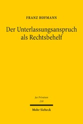 Der Unterlassungsanspruch als Rechtsbehelf