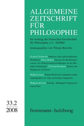 Allgemeine Zeitschrift für Philosophie: Heft 33.2/2008