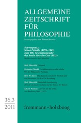 Allgemeine Zeitschrift für Philosophie: Kitar? Nishida (1870–1945)