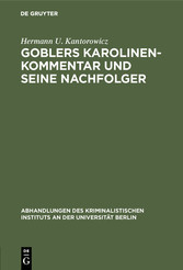 Goblers Karolinen-Kommentar und seine Nachfolger