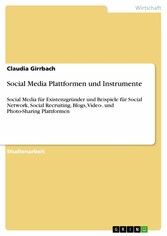 Social Media Plattformen und Instrumente