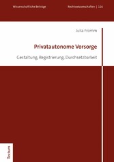 Privatautonome Vorsorge