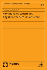 Kommunale Steuern und Abgaben vor dem Unionsrecht