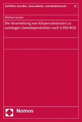 Die Verarbeitung von Körpersubstanzen zu autologen Gewebeprodukten nach § 950 BGB