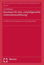 Bausteine für eine 'umweltgerechte Unternehmensführung'