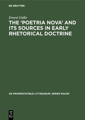 The 'Poetria Nova' and its Sources in Early Rhetorical Doctrine