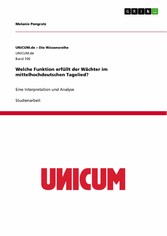 Welche Funktion erfüllt der Wächter im mittelhochdeutschen Tagelied?