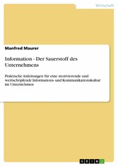 Information - Der Sauerstoff des Unternehmens