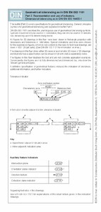 Geometrical tolerancing according to DIN EN ISO 1101- Part 2 -2D/3D-Presentation incl. dimensional tolerancing Fold-out leaflet