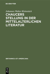 Chaucers Stellung in der Mittelalterlichen Literatur