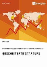 Gescheiterte Startups. Welchen Einfluss haben die Effectuation-Prinzipien?