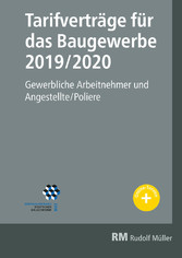 Tarifverträge für das Baugewerbe 2019/2020 - E-Book (PDF)