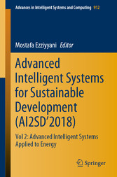 Advanced Intelligent Systems for Sustainable Development (AI2SD'2018)