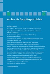 Archiv für Begriffsgeschichte. Band 56