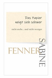 Das Papier neigt sich schwer