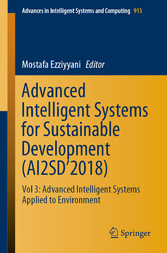 Advanced Intelligent Systems for Sustainable Development (AI2SD'2018)