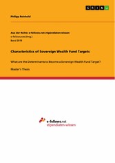 Characteristics of Sovereign Wealth Fund Targets