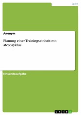 Planung einer Trainingseinheit mit Mesozyklus