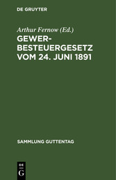 Gewerbesteuergesetz vom 24. Juni 1891