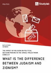 What is the difference between Judaism and Zionism? The impact of religion on political decision-making in the Israeli-Palestinian conflict