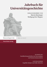 Jahrbuch für Universitätsgeschichte 20 (2017)