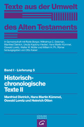 Historisch-chronologische Texte II