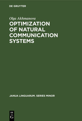 Optimization of natural communication systems