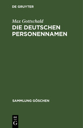 Die Deutschen Personennamen