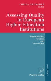 Assessing Quality in European Higher Education Institutions