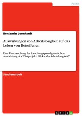 Auswirkungen von Arbeitslosigkeit auf das Leben von Betroffenen