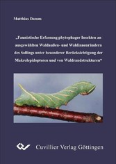 Faunistische Erfassung phytophager Insekten an ausgew&#xE4;hlten Waldau&#xDF;en-und Waldinnenr&#xE4;ndern des Sollings unter besonderer Ber&#xFC;cksichtigung der Makrolepidopteren und von Waldrandstrukturen