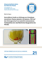 Kontrollierte Studie zur Wirkung von thrombozytenreichem Plasma (platelet rich plasma, PRP) auf den Heilungsverlauf von nat&#xFC;rlich entstandenen Tendopathien der oberfl&#xE4;chlichen Beugesehne des Pferdes