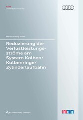 Reduzierung der Verlustleistungsstr&#xF6;me am System Kolben/Kolbenringe/Zylinderlaufbahn