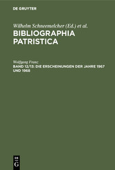 Die Erscheinungen der Jahre 1967 und 1968