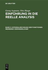 Integralrechnung der Funktionen mehrerer Veränderlicher