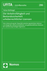 Die Verkehrsfähigkeit und Bestandssicherheit urheberrechtlicher Lizenzen