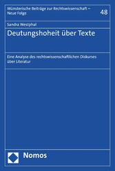 Deutungshoheit über Texte