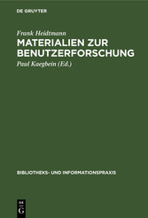 Materialien zur Benutzerforschung