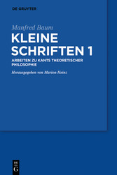 Manfred Baum: Kleine Schriften. Band 1