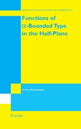 Functions of a-Bounded Type in the Half-Plane