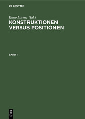 Konstruktionen versus Positionen