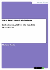 Probabilistic Analysis of a Random Determinant