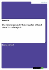 Das Projekt gesunder Kindergarten anhand eines Praxisbeispiels