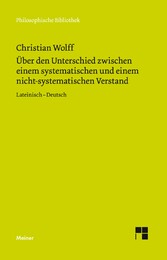 Über den Unterschied zwischen dem systematischen und dem nicht-systematischen Verstand