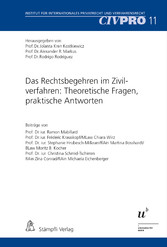 Das Rechtsbegehren im Zivilverfahren: Theoretische Fragen, praktische Antworten