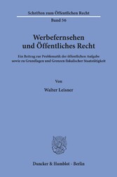 Werbefernsehen und Öffentliches Recht.