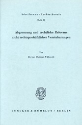 Abgrenzung und rechtliche Relevanz nicht rechtsgeschäftlicher Vereinbarungen.