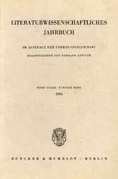 Literaturwissenschaftliches Jahrbuch.