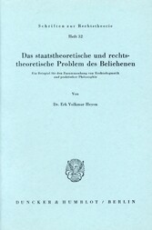 Das staatstheoretische und rechtstheoretische Problem des Beliehenen.