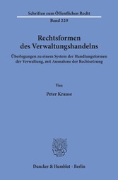 Rechtsformen des Verwaltungshandelns.